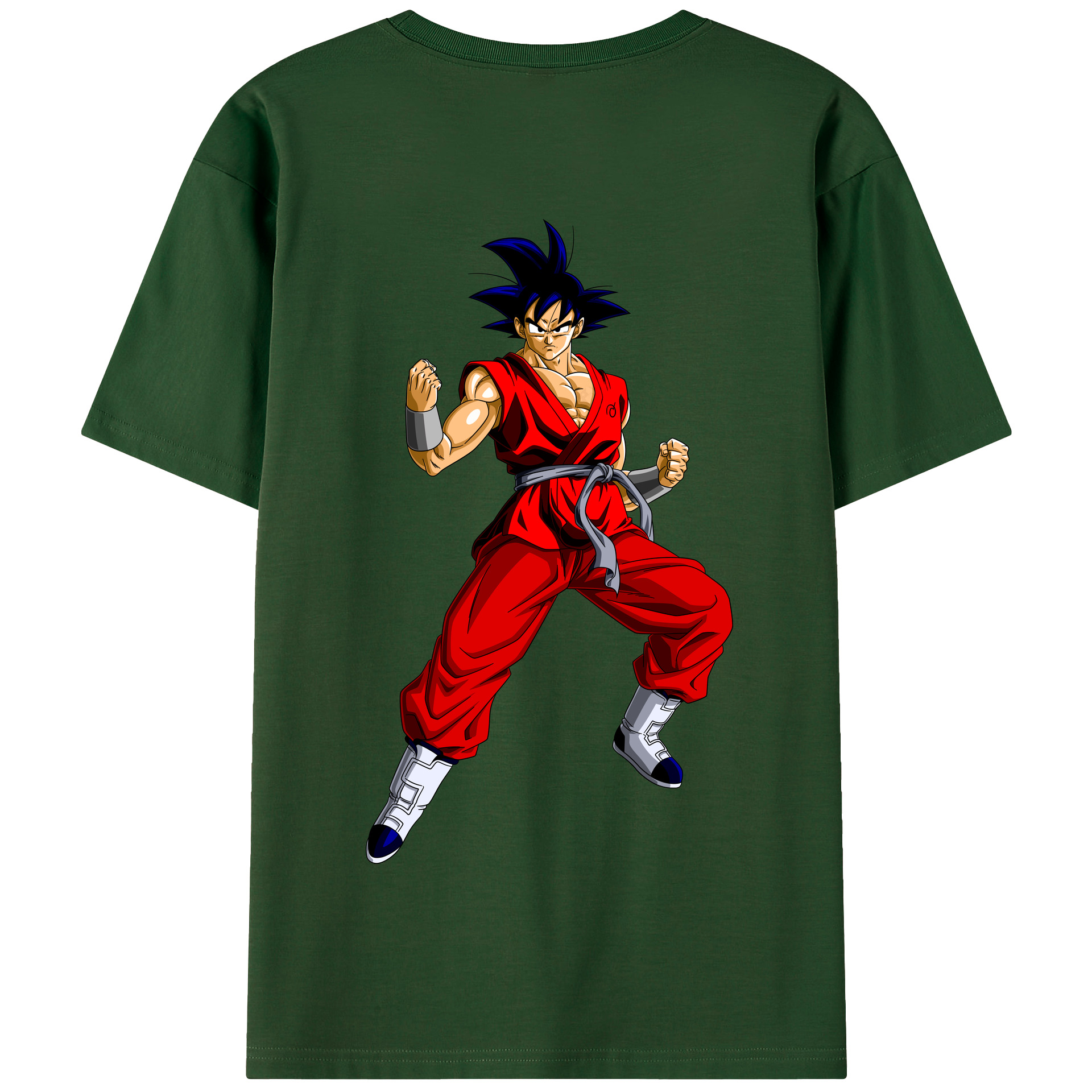 （画像用） ドラゴンボール 孫悟空（そん ごくう）Son Goku カカロット DRAGON BALL Kakarotto 綿100％半袖Tシャツ（背面プリント）
